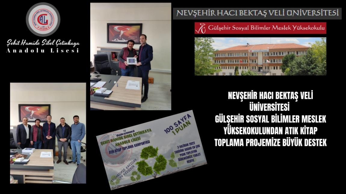 Nevşehir Hacı Bektaş Veli Üniversitesi Gülşehir Sosyal Bilimler Meslek Yüksekokulu,  Atık Kitap Toplama Projemize Tablet Hediye Ederek Destek Oldu